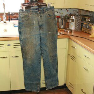 Distressed Basic Editions Work Jeans Men's Denim